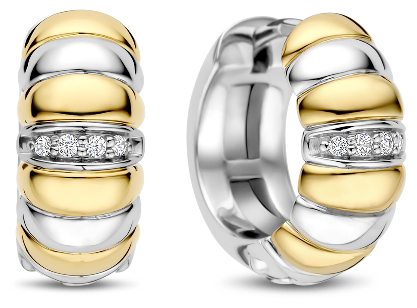 Ti Sento øreringer i sølv.