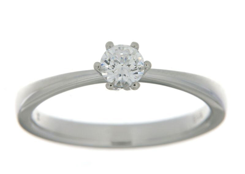 Haakonsen Tina ring i hvitt gull med diamant 0.33 ct.