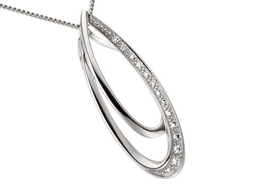 Haakonsen anheng i hvitt gull med diamanter 0,09 ct.