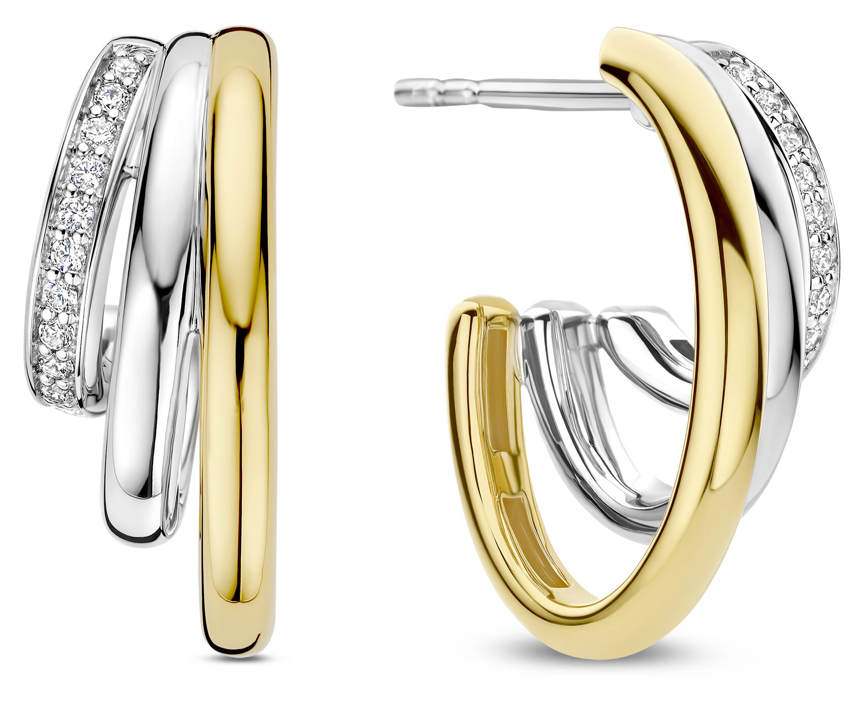 Ti Sento ørepynt i sølv.